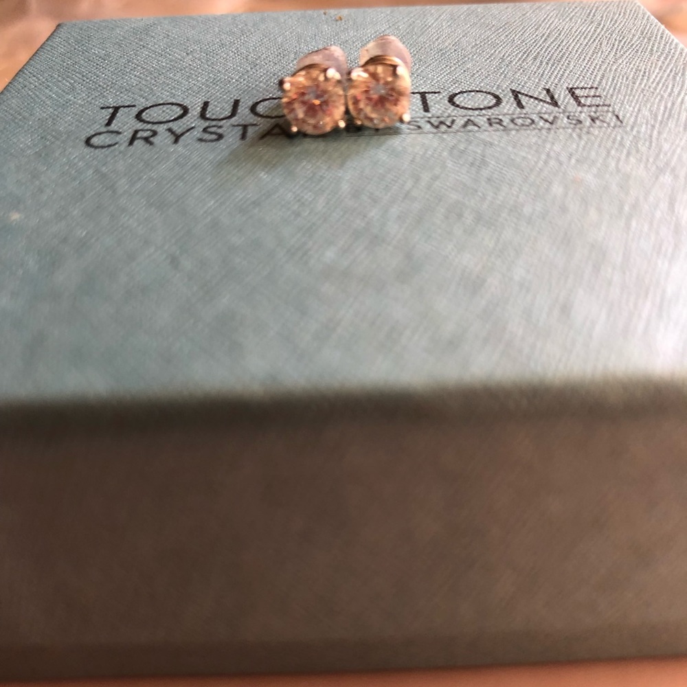 Touchstone crystal Monte Carlo earrings